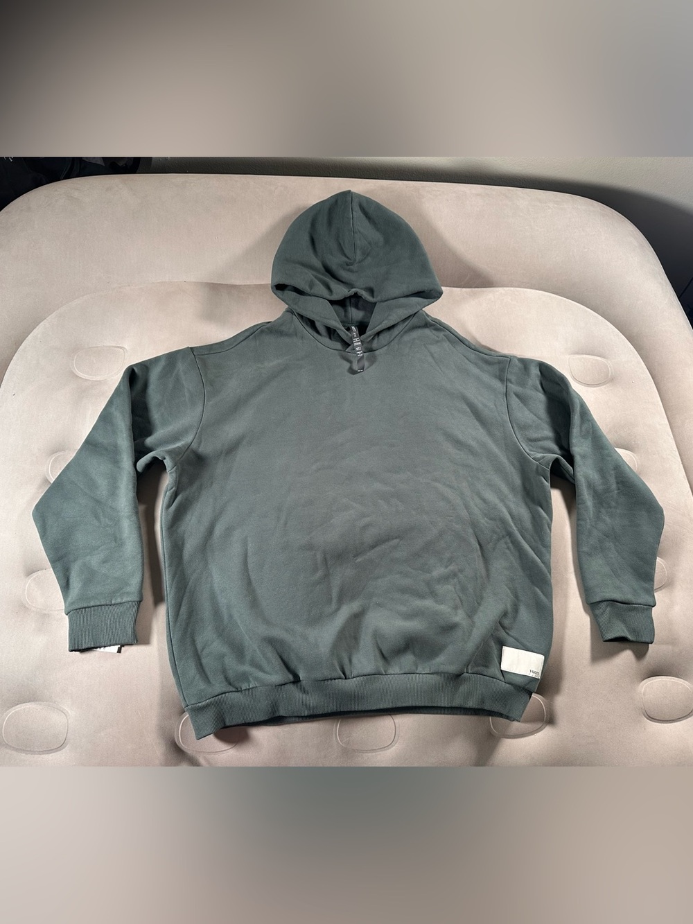 Vuori Restore 2.0 Hoodie Ever Green Sweatshirt Fleece Pullover XLarge Boxy